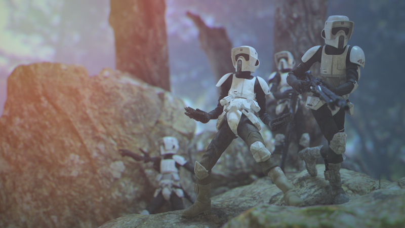 Illustration for article titled Scout Trooper Dance Party